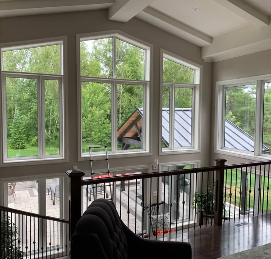 bright room with clear windows from our window cleaning service in West Vancouver